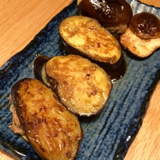 豚と大葉で茄子のはさみ焼き